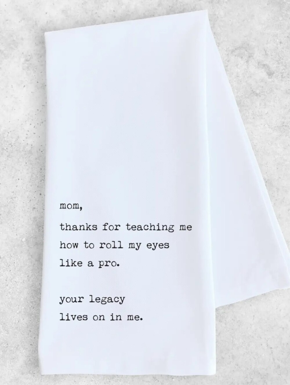 NWT SARCASTIC 100 Percent Cotton White Tea Towel